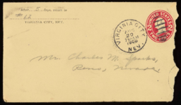 Letter and envelope to Charles M. Sparks from Jack, 2