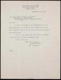 Letter to Dr. Church from J. E. Stubbs
