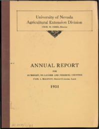 Annual Report for Humboldt, North Lander and Pershing Counties