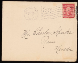 Letter and envelope to Charles M. Sparks from Dollie