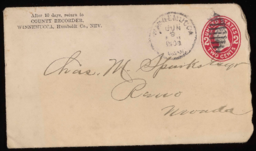 Letter and envelope to Charles M. Sparks from S. J. Bonnifield