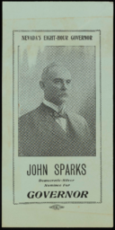 John Sparks for Governor posters and handbills