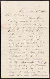 Letter from Henry R. Mighels to Nellie Verrill, November 5, 1865