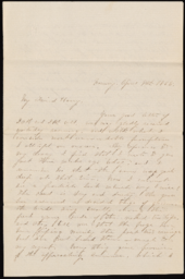 Letter from Nellie Verrill to Henry R. Mighels, April 9, 1865