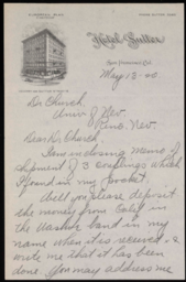 Letter to Dr. Church from Al Preston 1