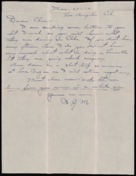 Letter to Charles M. Sparks from B. G. McBride, 3