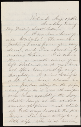Letter from Byron D. Verrill to Nellie Mighels, August 19, 1866 