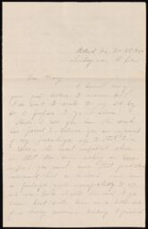 Letter from Nellie Verrill to Henry R. Mighels, December 2, 1865