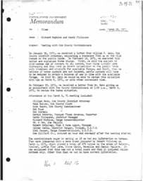 Bureau of Land Management memo. Meeting with Nye County commissioners