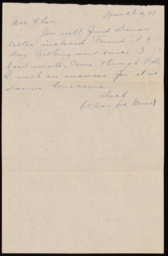 Letter to Charles M. Sparks from Dick (Alias Joe Gans)