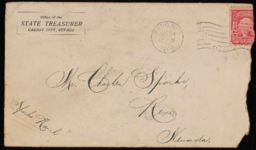 Letter and envelope to Charles M. Sparks from Roy Corbett