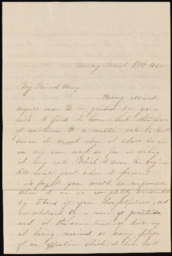 Letter from Nellie Verrill to Henry R. Mighels, March 17, 1865