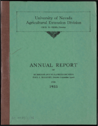 Annual Report of Humboldt and North Lander Counties