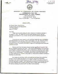 Letter To Robert Abbey, Director, Bureau of Land Management