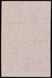 Letter from Nellie Verrill to Henry R. Mighels, October 28, 1865