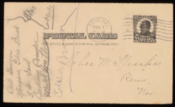 Postcard to Charles M. Sparks from Coleen Brown