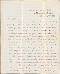 Letter from Henry R. Mighels to Nellie Verrill, March 14, 1864