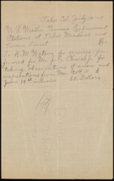Payment note for R. M. Watson