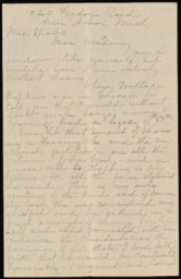 Letter addressed to Mrs. Sparks from Julia C. Angell