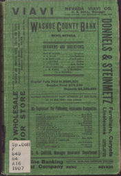 City directory of Reno and Sparks, 1907