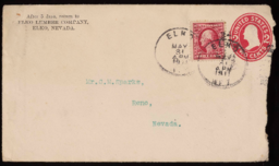 Letter and envelope to Charles M. Sparks from B. G. McBride, 8