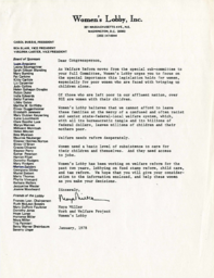 Letter written by Maya Miller to a Congressperson, January 1, 1978