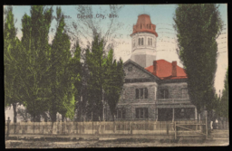 Postcard of Carson City Orphans Home, to Charles M. Sparks from Dollie