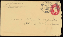 Letter and envelope to Charles M. Sparks from Jack, 1
