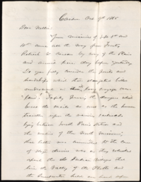 Letter from Henry R. Mighels to Nellie Verrill, October 9, 1865