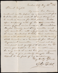 Letter from Tom Fitch to Henry R. Mighels, August 28, 1866