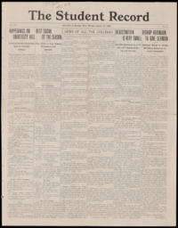 The Student Record, 1910-01-15