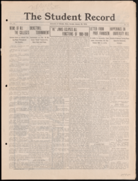 The Student Record, 1910-01-29