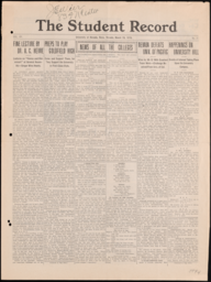 The Student Record, 1910-03-19