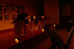 Dancers bowing