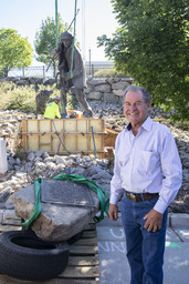 Basque Sheepherder Statue and Douglas Van Howd