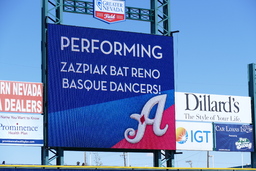 Zazpiak Bat young Basque dancers dancing Polka-Pik at Greater Nevada Field