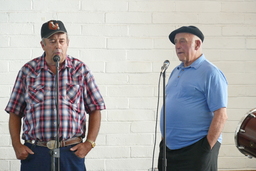 Two men singing