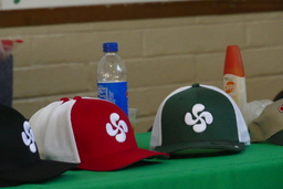 Baseball hats with lauburu