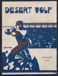 Desert Wolf, Volume 2, Issue 1, 1924-10