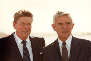 Photograph of Ronald Reagan and Paul Laxalt, 1982