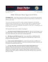 Heller House Approval of NDAA