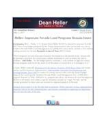 Heller Important Nevada Land Programs Remain Intact