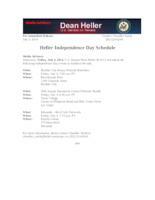 Heller Independence Day Schedule