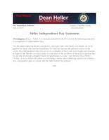 Heller Independence Day Statement