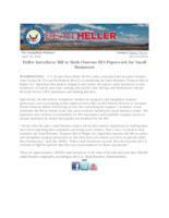 Heller Introduces Bill to Slash Onerous IRS Paperwork for Small Businesses