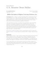 Heller Introduces Filipino Veterans Fairness Act