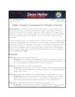 Heller Introduces Several Veteran Initiatives