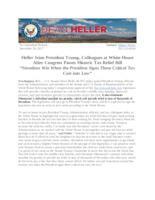 Heller Joins President Trump, Colleagues at White House After Congress Passes Historic Tax Relief Bill