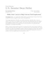 Heller Joins Veterans Jobs Caucus