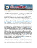 Heller Keeps Funding to Revive Yucca Mountain Out of Reconciled Appropriations Bill Released Today